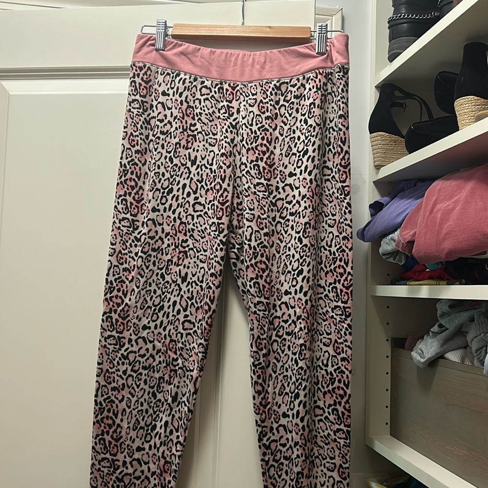 Climateright pj pants pink leopard print
